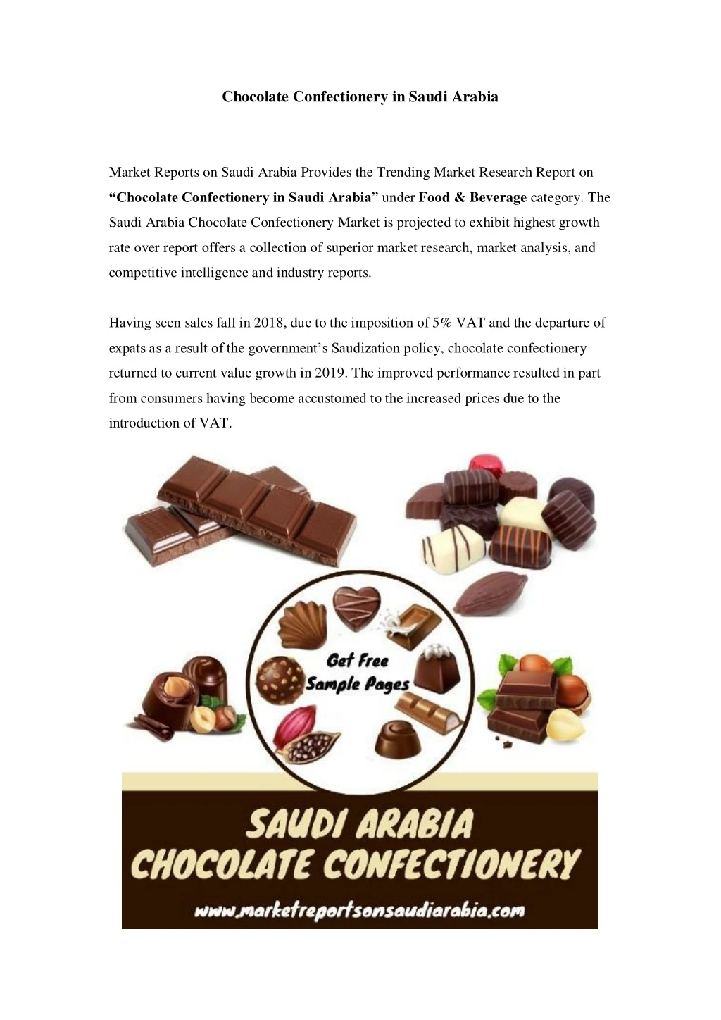 chocolate confectionery in saudi arabia