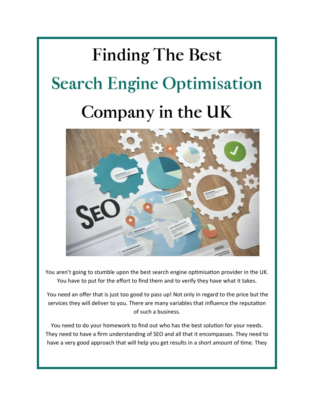 finding the best search engine optimisation