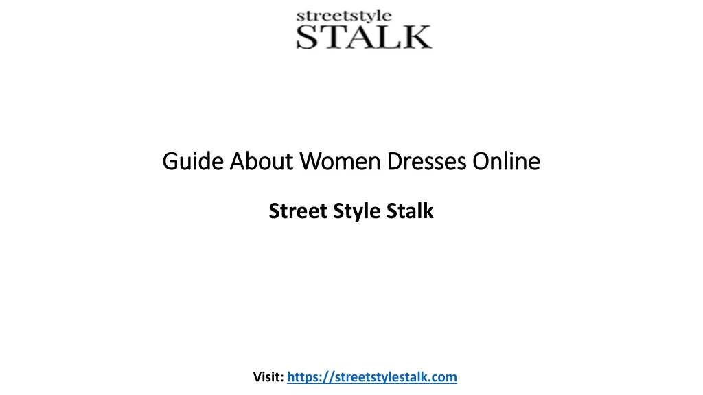 guide about women dresses online