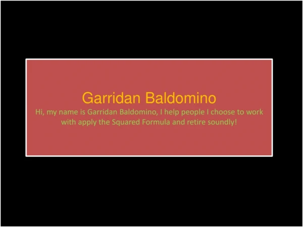 garridan baldomino hi my name is garridan
