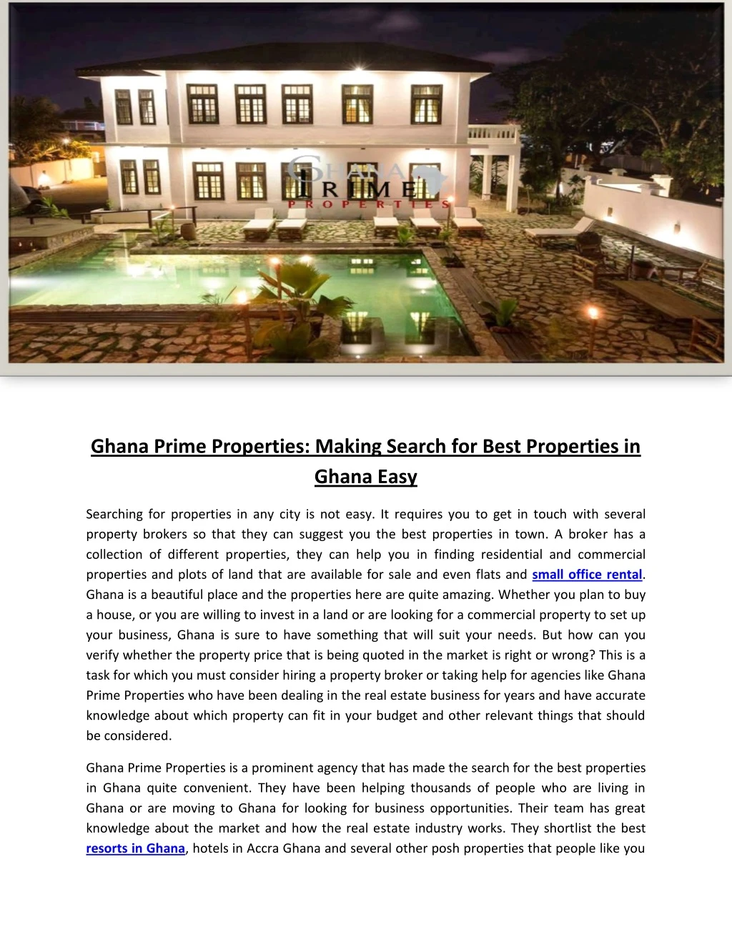 ghana prime properties making search for best