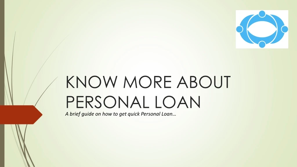 know more about personal loan a brief guide