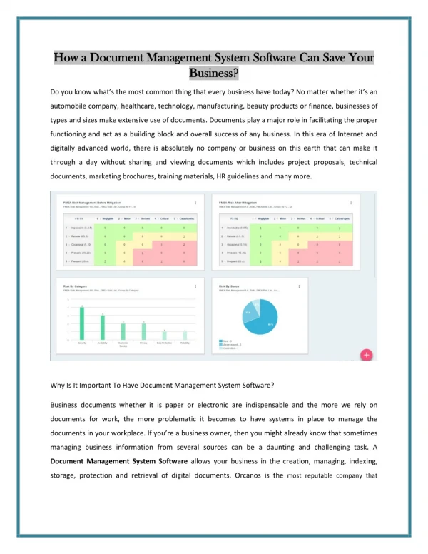 Electronic Document Management System Software