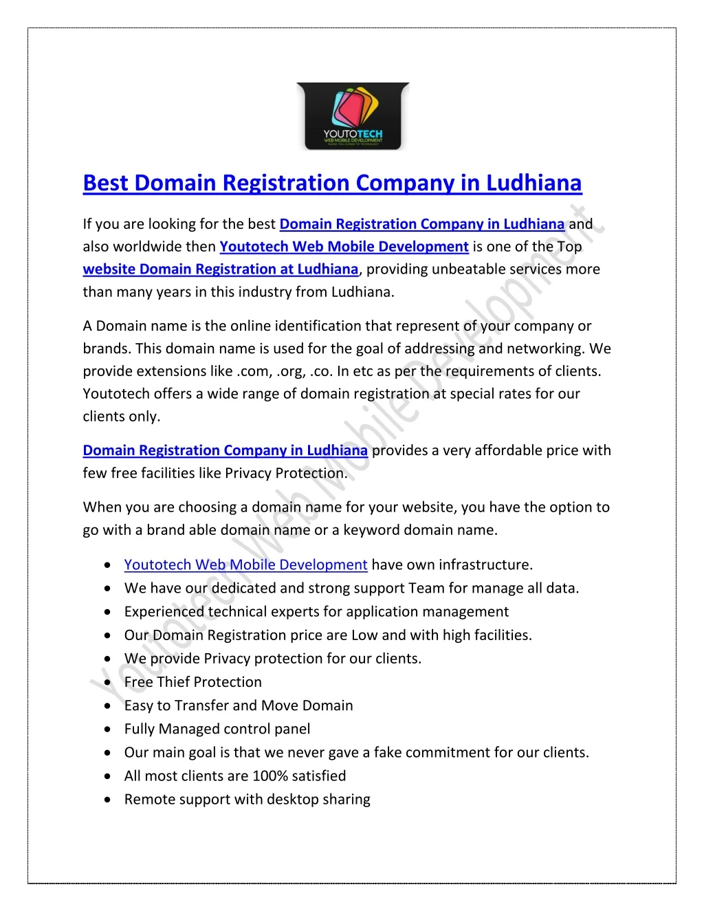 best domain registration company in ludhiana