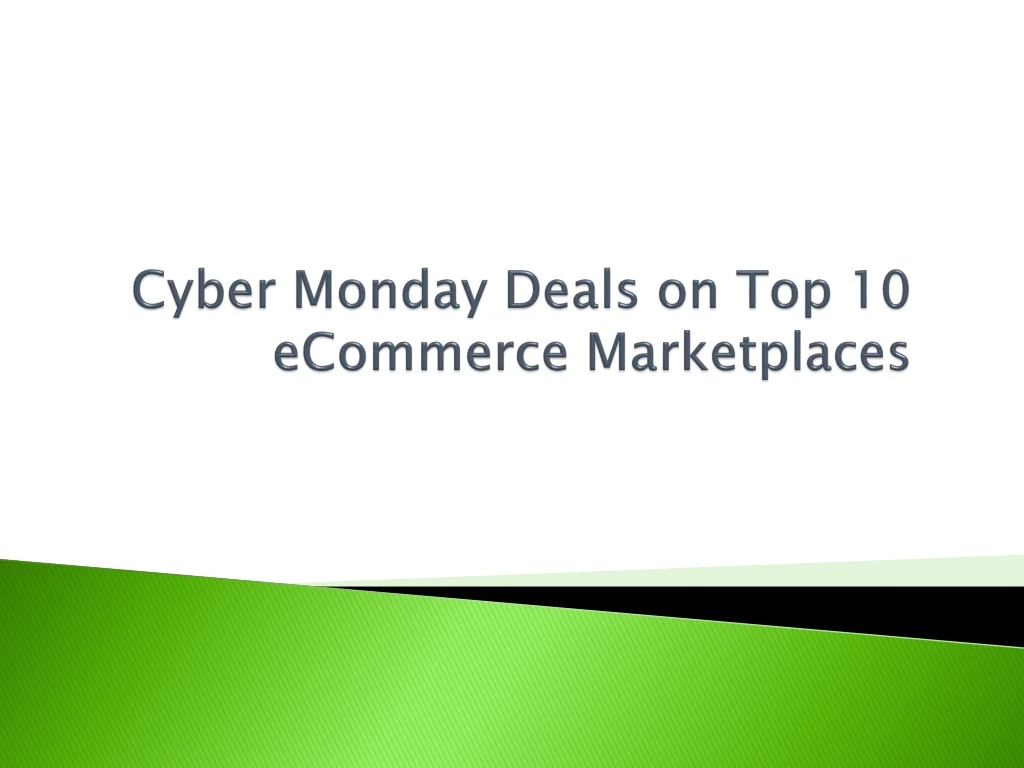 cyber monday deals on top 10 ecommerce marketplaces