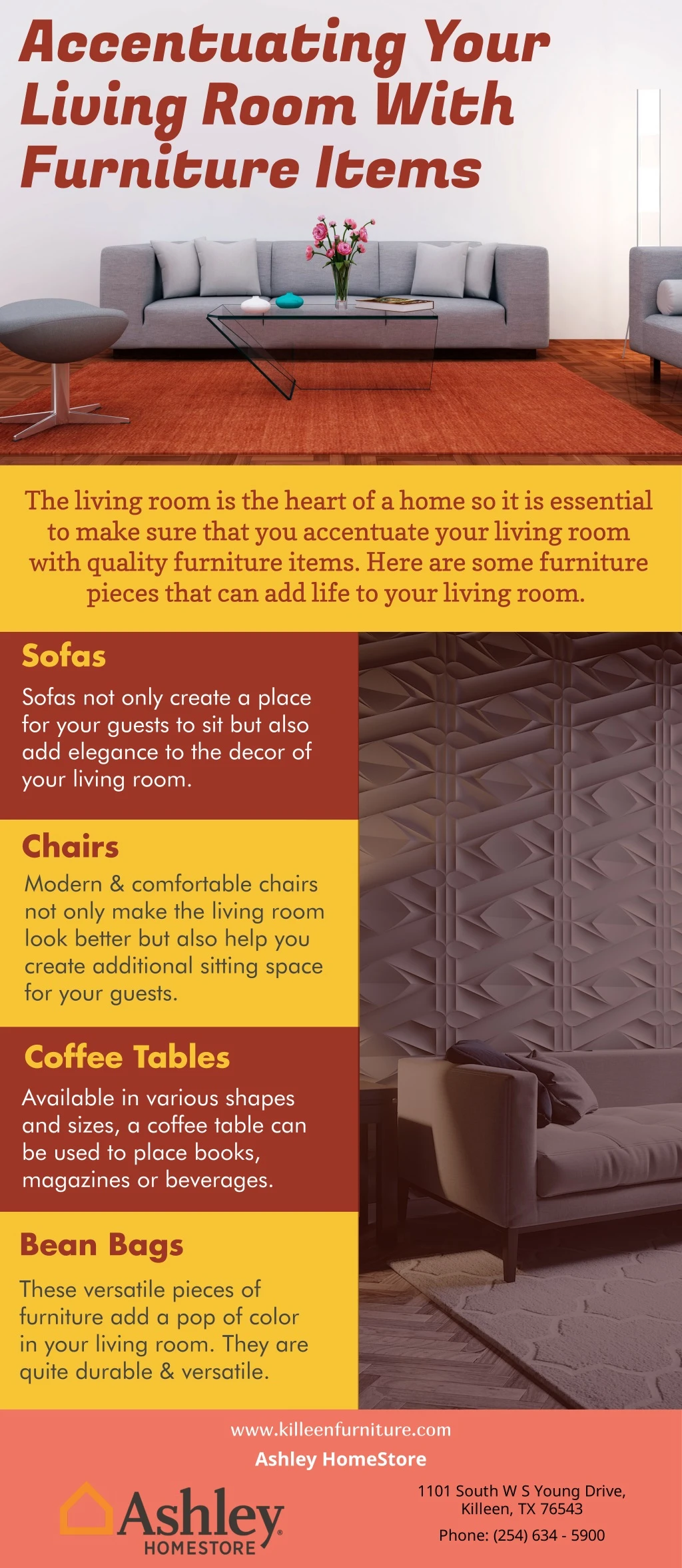 accentuating your living room with furniture items