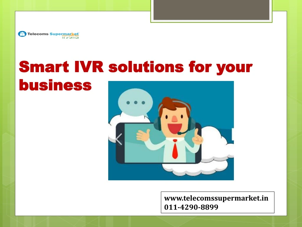 smart ivr solutions for your business