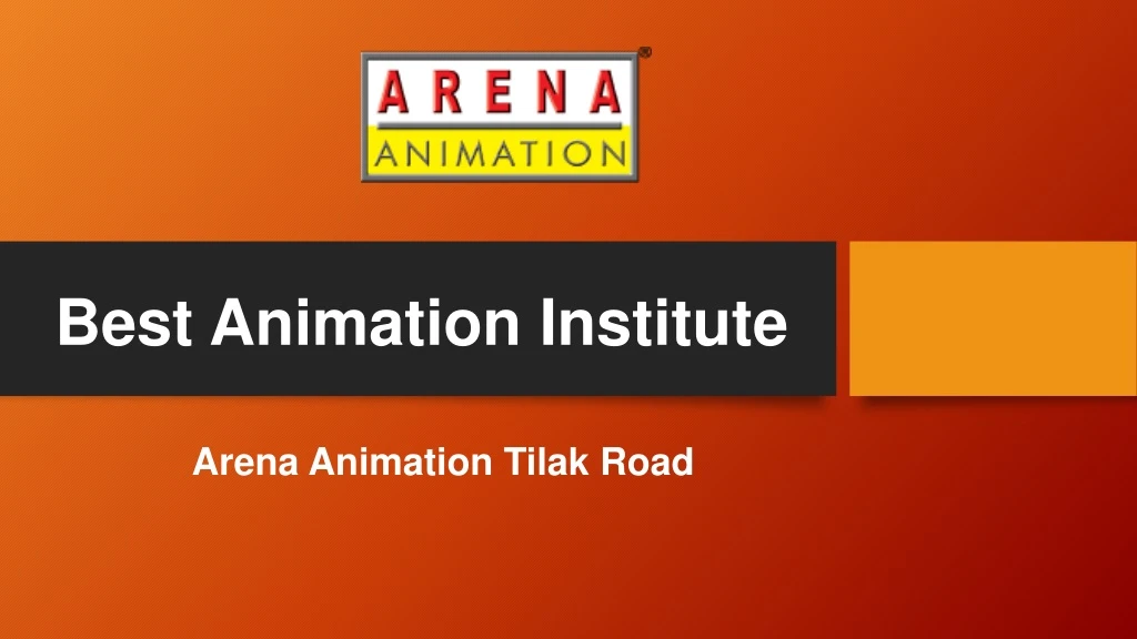best animation institute
