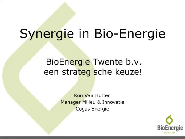 Synergie in Bio-Energie
