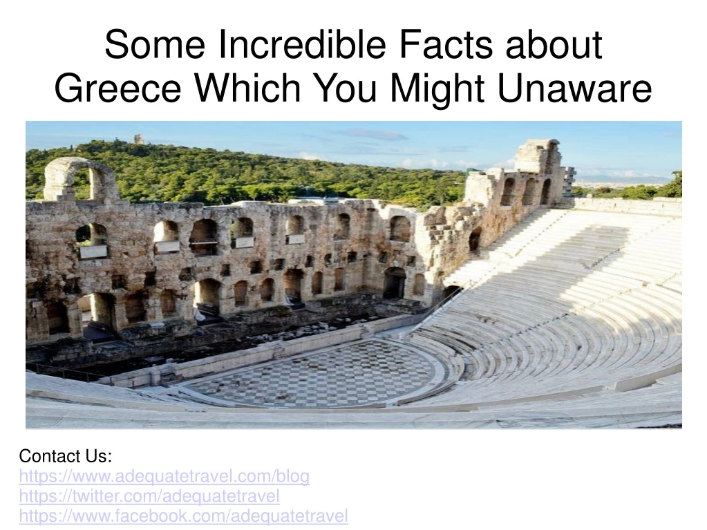 some incredible facts about greece which you might unaware