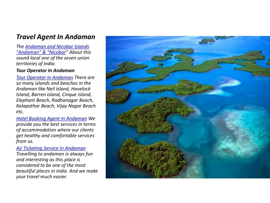 travel agent in andaman