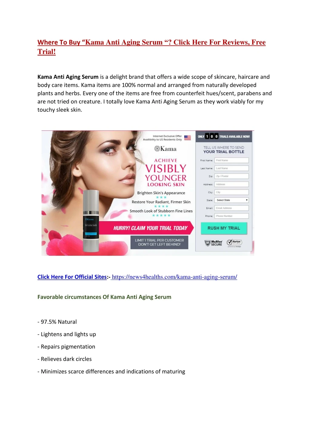 where to buy kama anti aging serum click