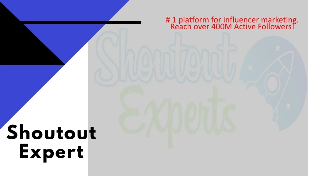 1 platform for influencer marketing reach over