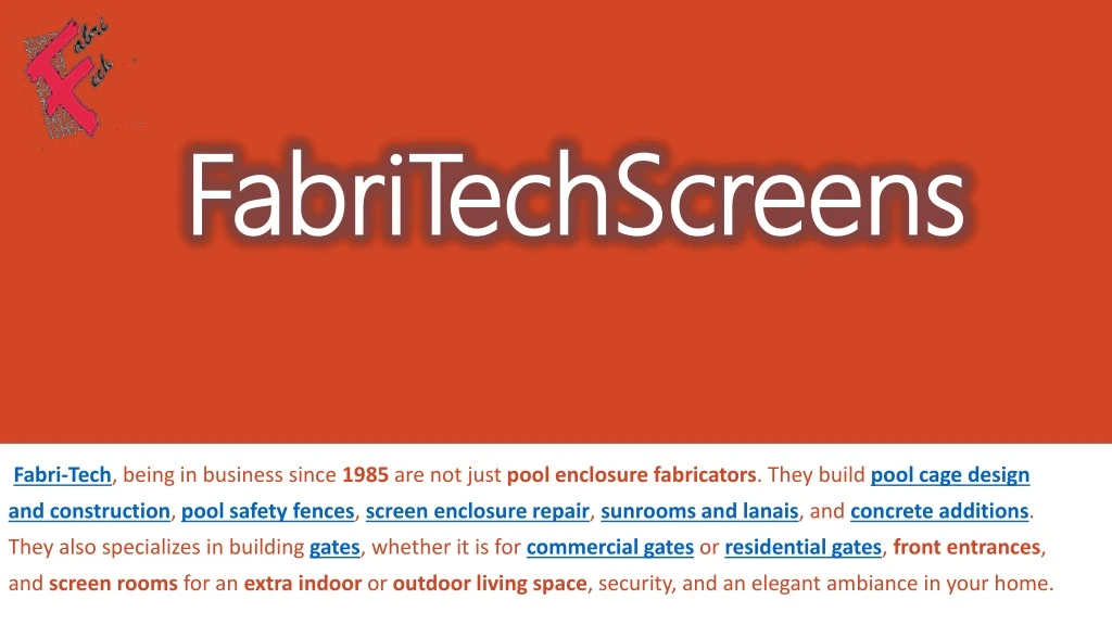 fabritechscreens