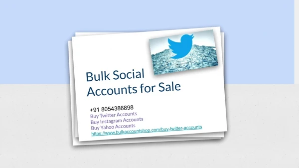 Bulk Social Accounts for Sale - Buy Gmail accounts
