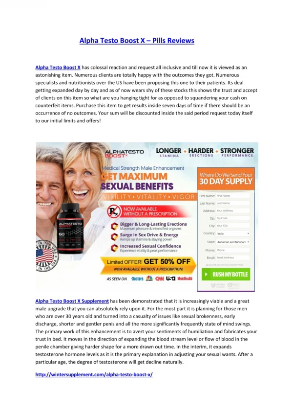 alpha testo boost x pills reviews
