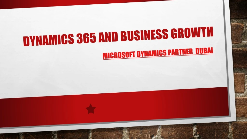 dynamics 365 and business growth