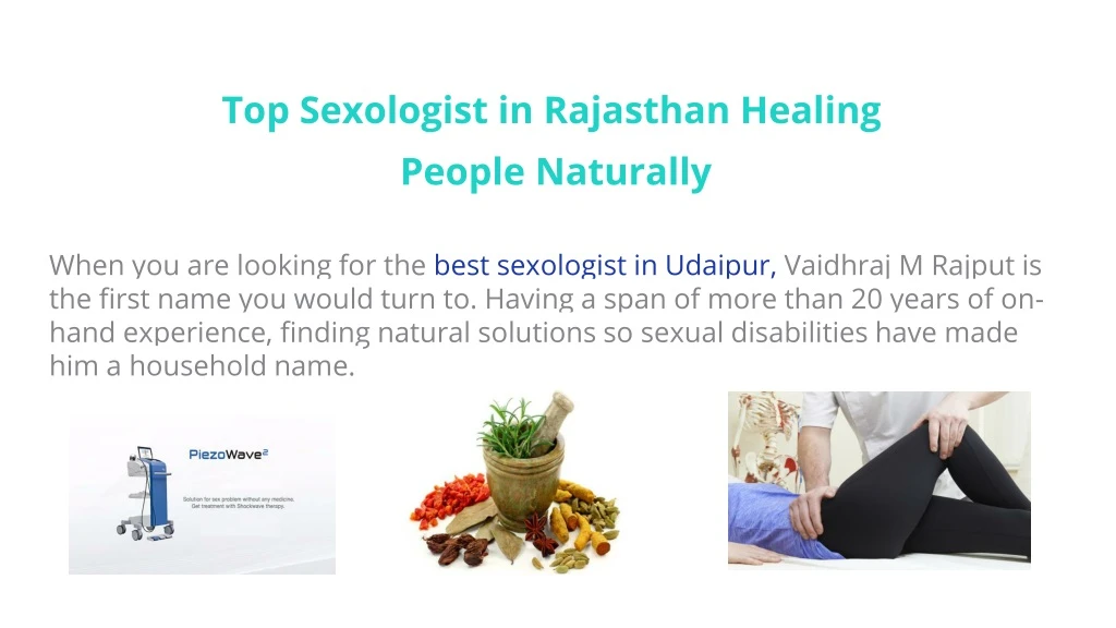 top sexologist in rajasthan healing people naturally
