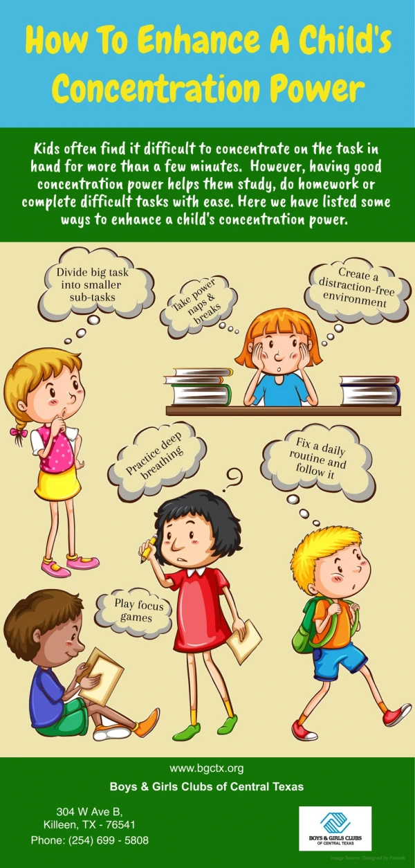how to enhance a child s concentration power