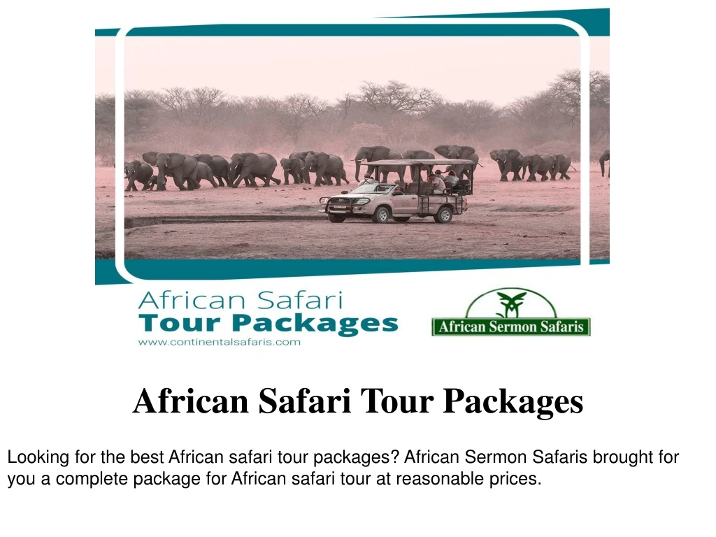 african safari tour packages