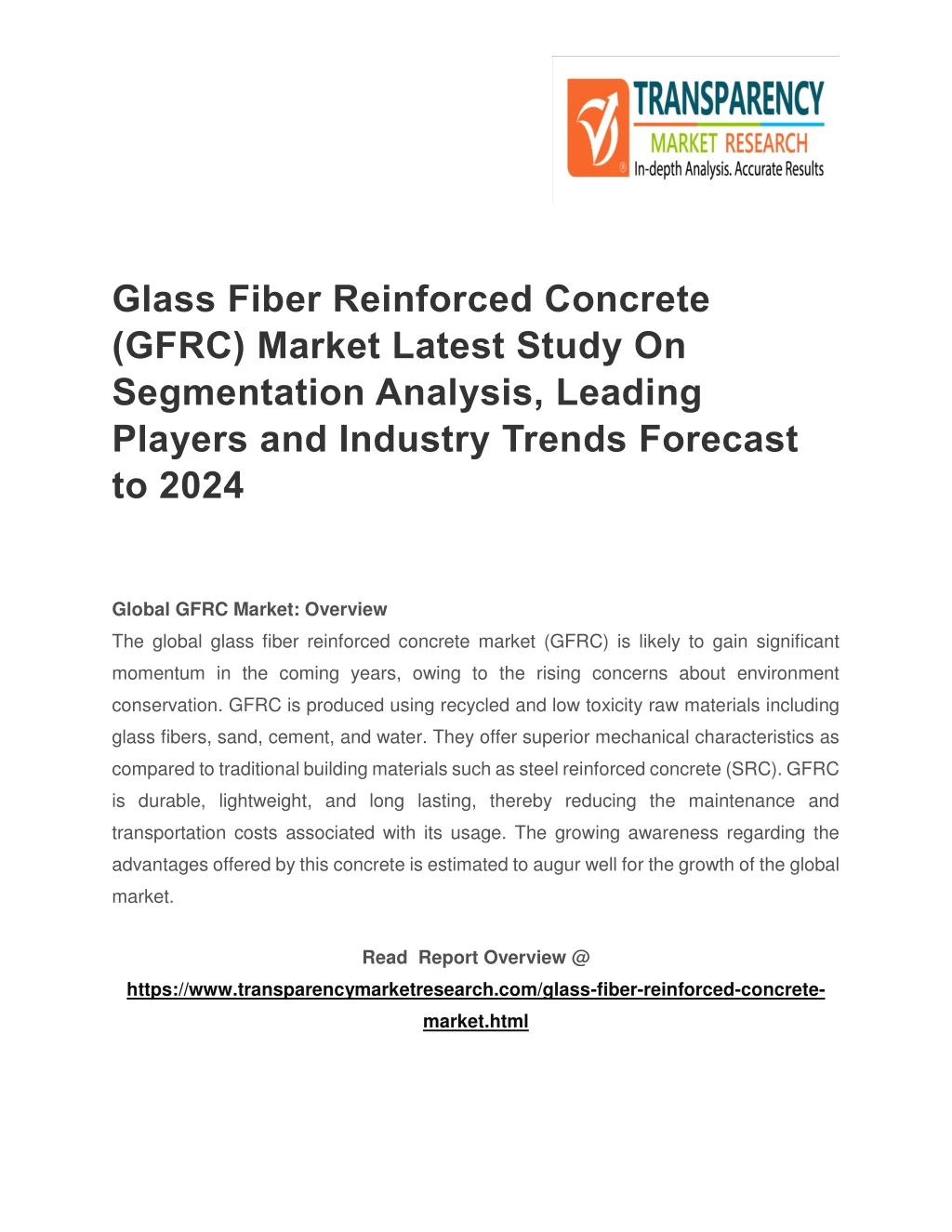 glass fiber reinforced concrete gfrc market