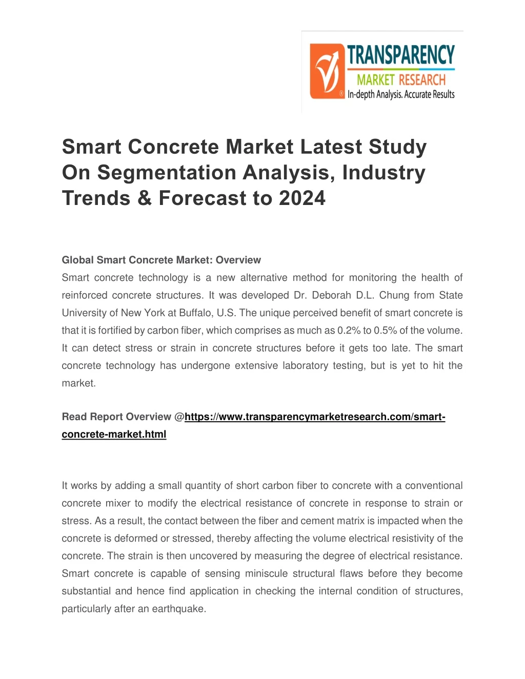 smart concrete market latest study