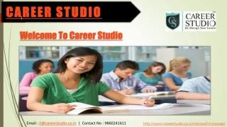 MCSE MCSA Training center in Pune | Welcome to Career Studio - slide 1