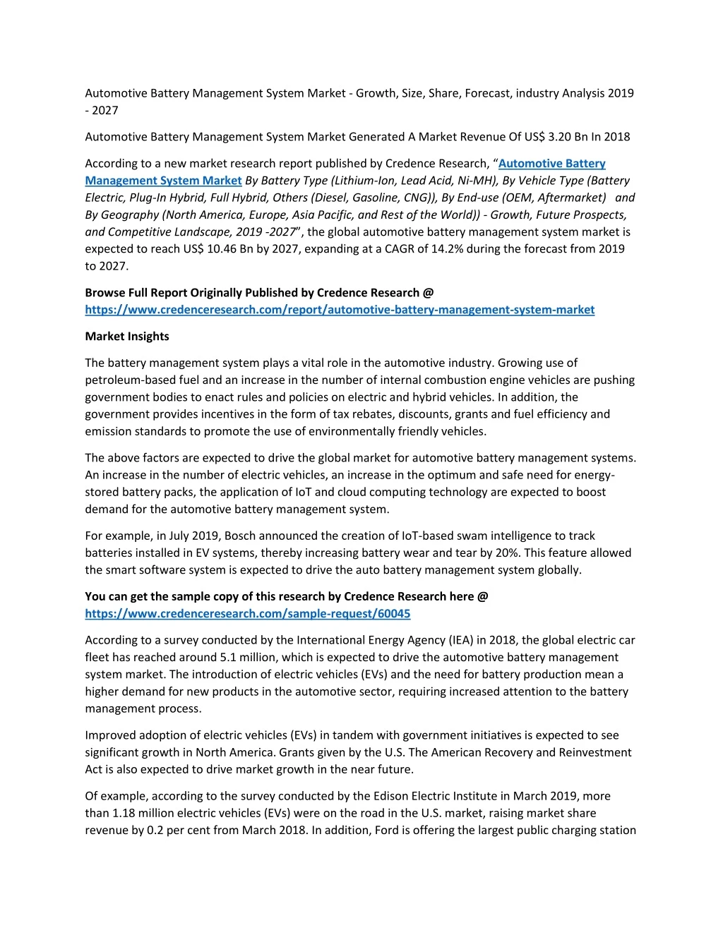 automotive battery management system market