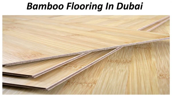 bamboo flooring in dubai