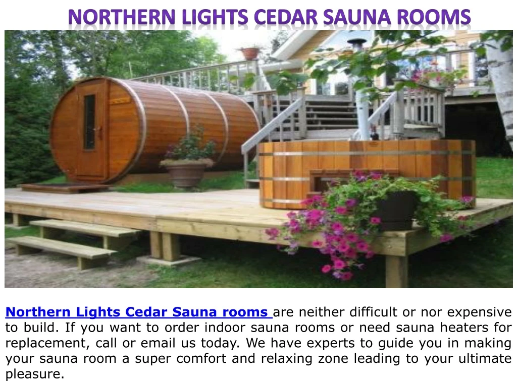 northern lights cedar sauna rooms