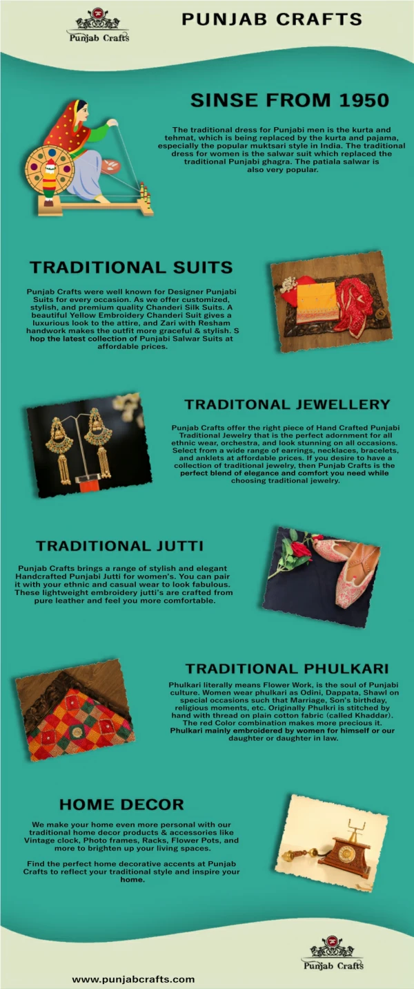 Buy Latest Punjabi suits & Jewellery online - Punjab Crafts