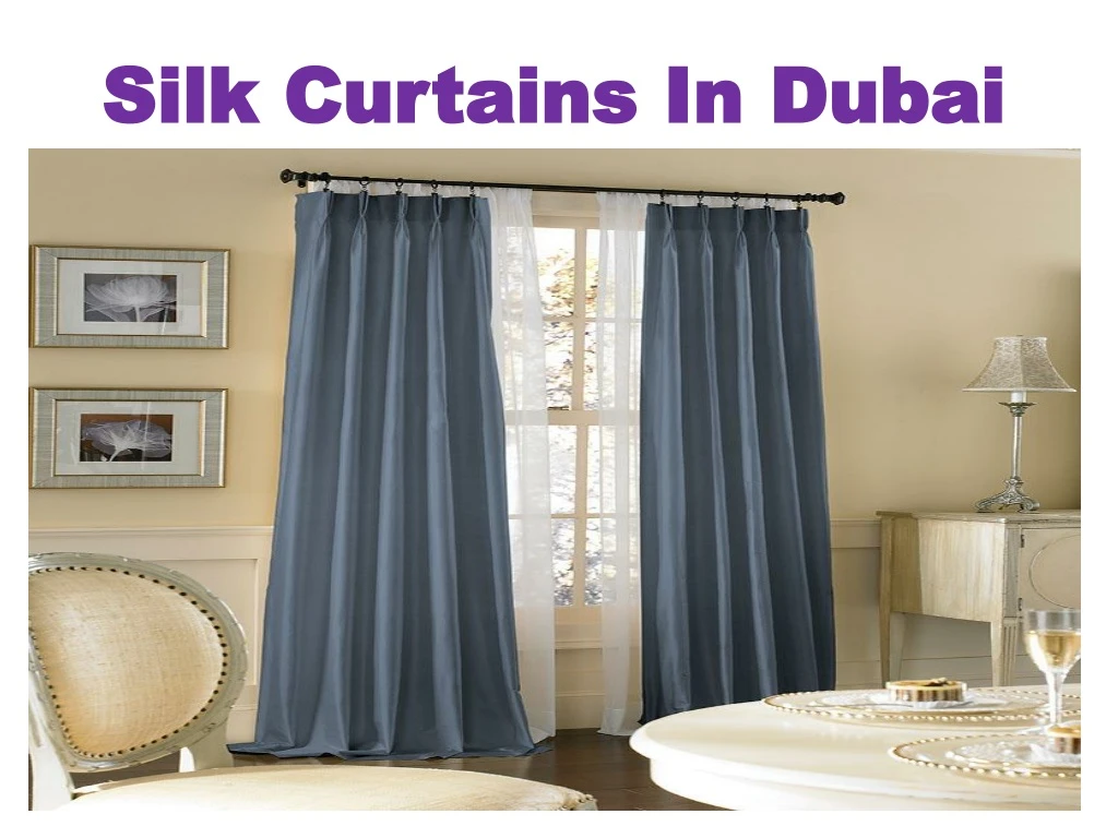 silk curtains in dubai