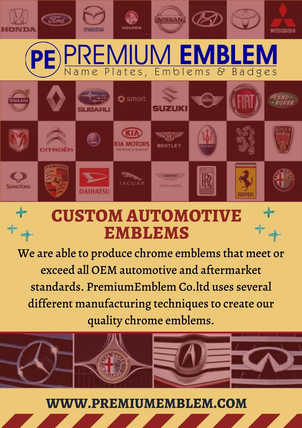 custom automotive emblems we are able to produce