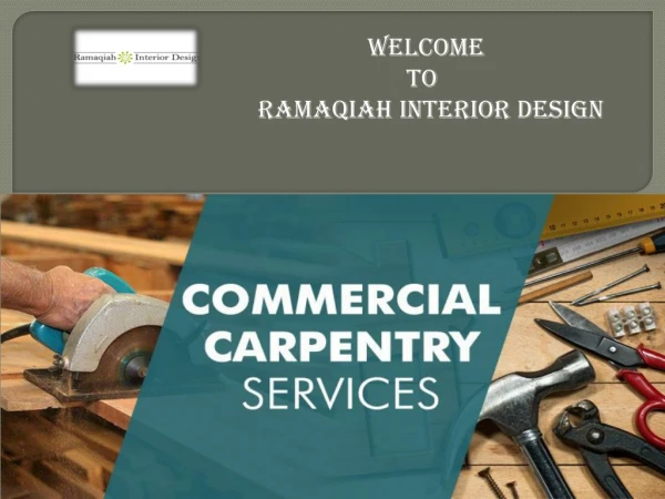 carpentry services in Dubai