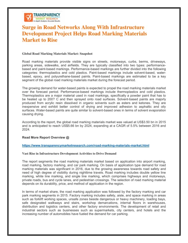 surge in road networks along with infrastructure