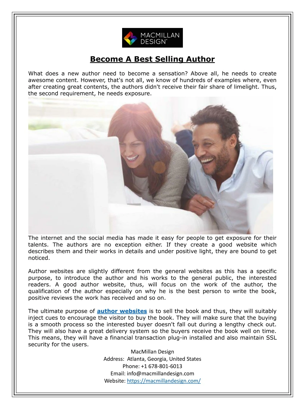 become a best selling author