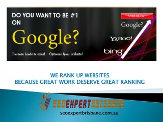 Seo Expert Brisbane - SEO Services In Brisbane - slide 1