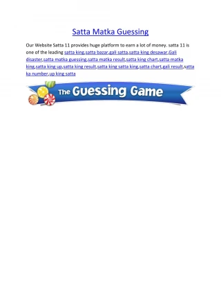 PPT Satta Matka Fastest Matka Results Free Guessing sattamatkae PPT Satta Matka Fastest Matka Results Free Guessing sattamatkae