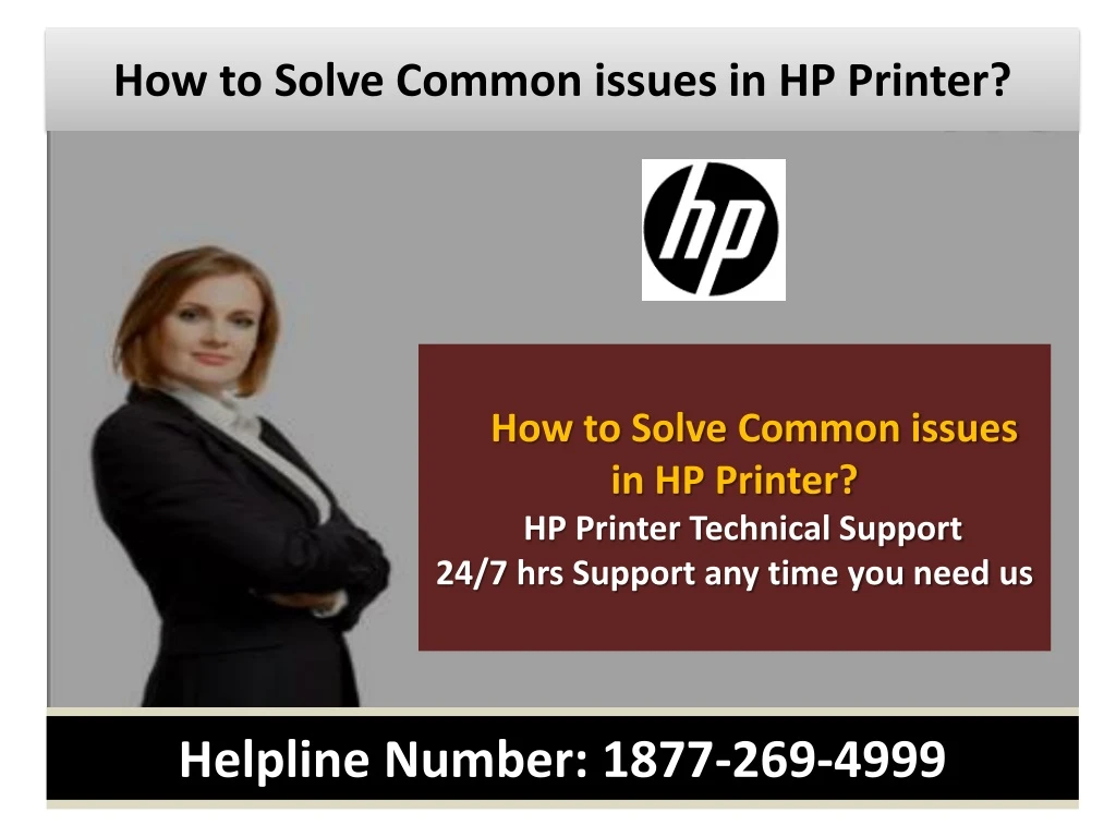 how to solve c ommon issues in hp printer