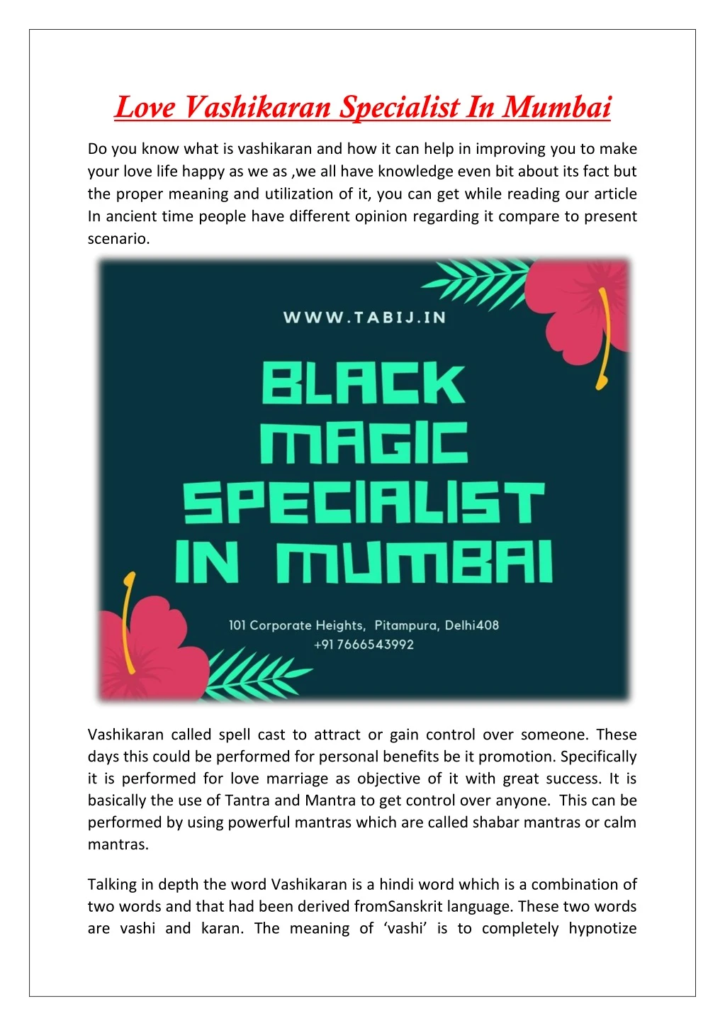 love vashikaran specialist in mumbai