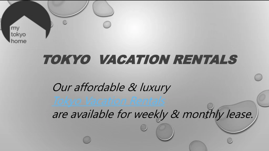 tokyo vacation rentals