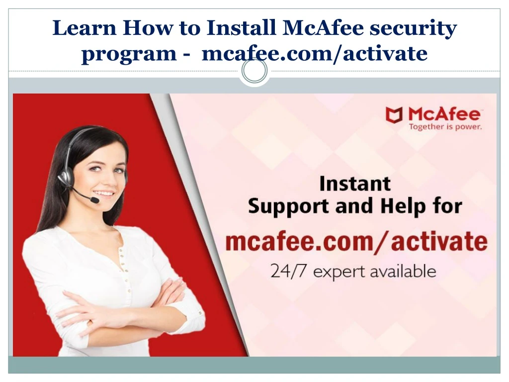 learn how to install mcafee security program mcafee com activate