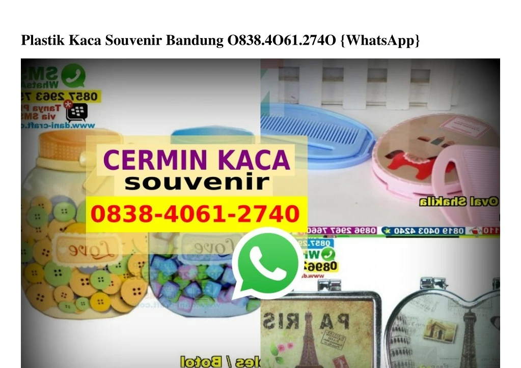 plastik kaca souvenir bandung o838 4o61 274o