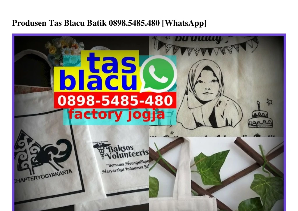 produsen tas blacu batik 0898 5485 480 whatsapp