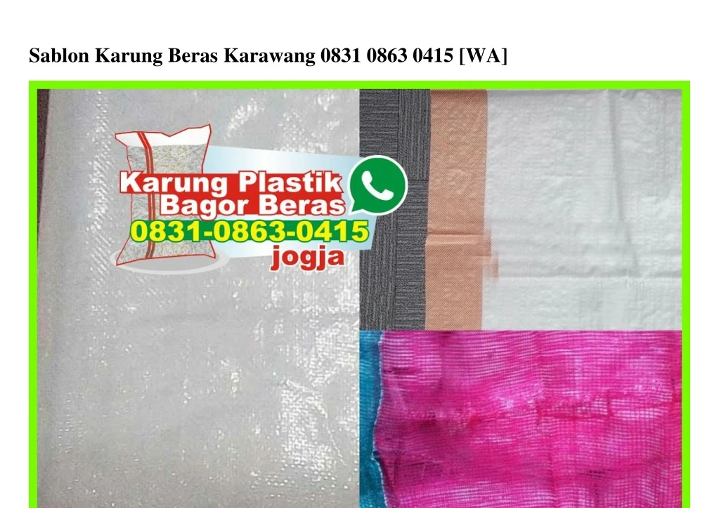 sablon karung beras karawang 0831 0863 0415 wa