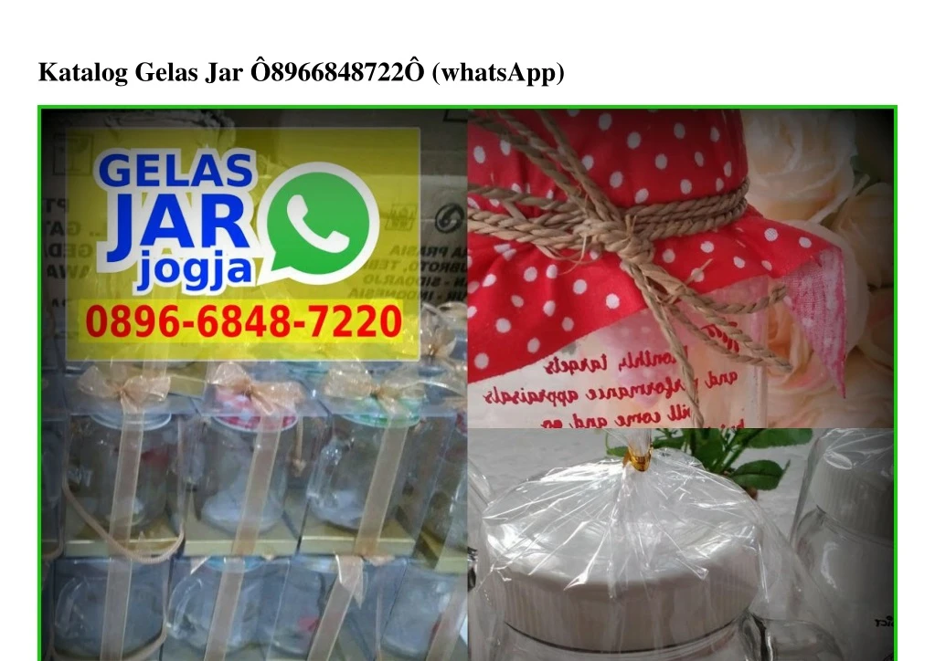 katalog gelas jar 8966848722 whatsapp