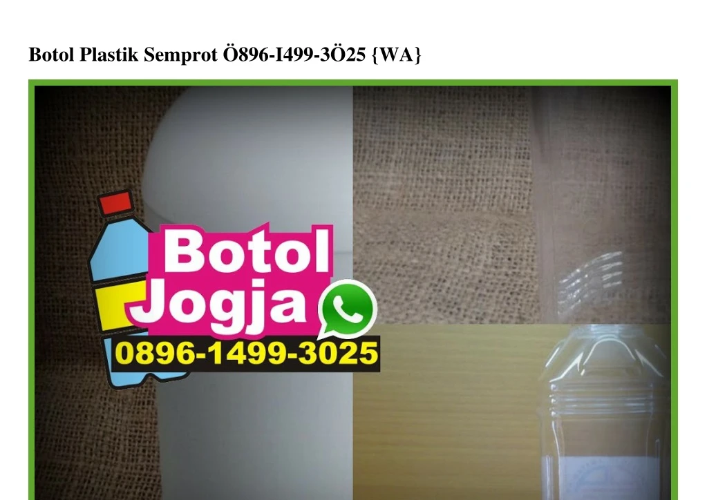 botol plastik semprot 896 i499 3 25 wa