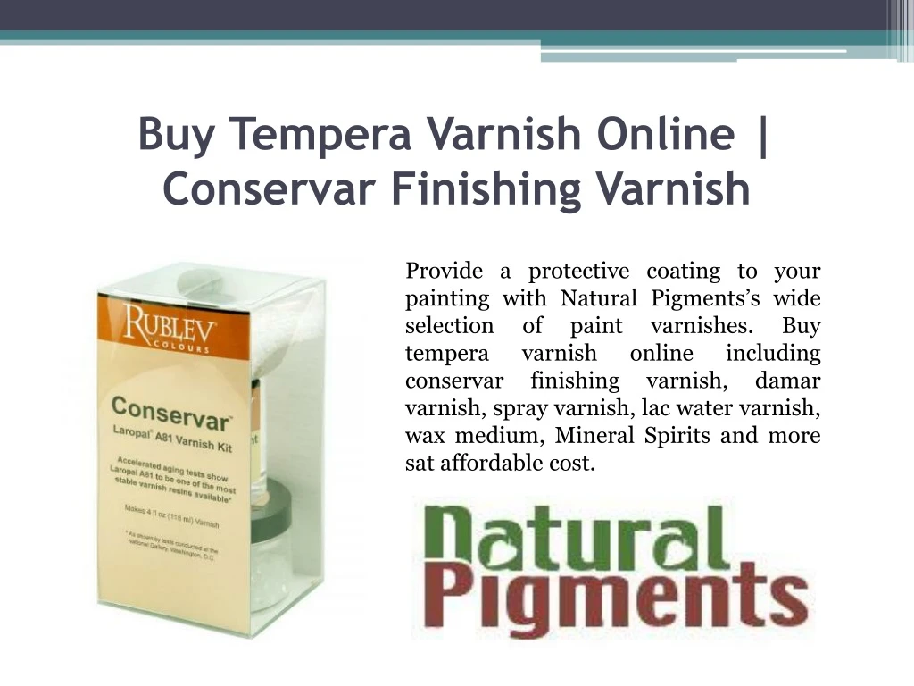 buy tempera varnish online conservar finishing varnish