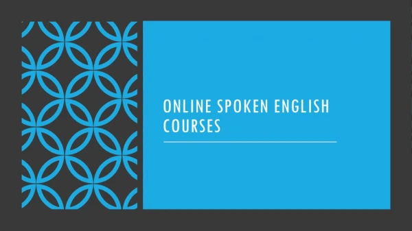 Online Spoken English Courses