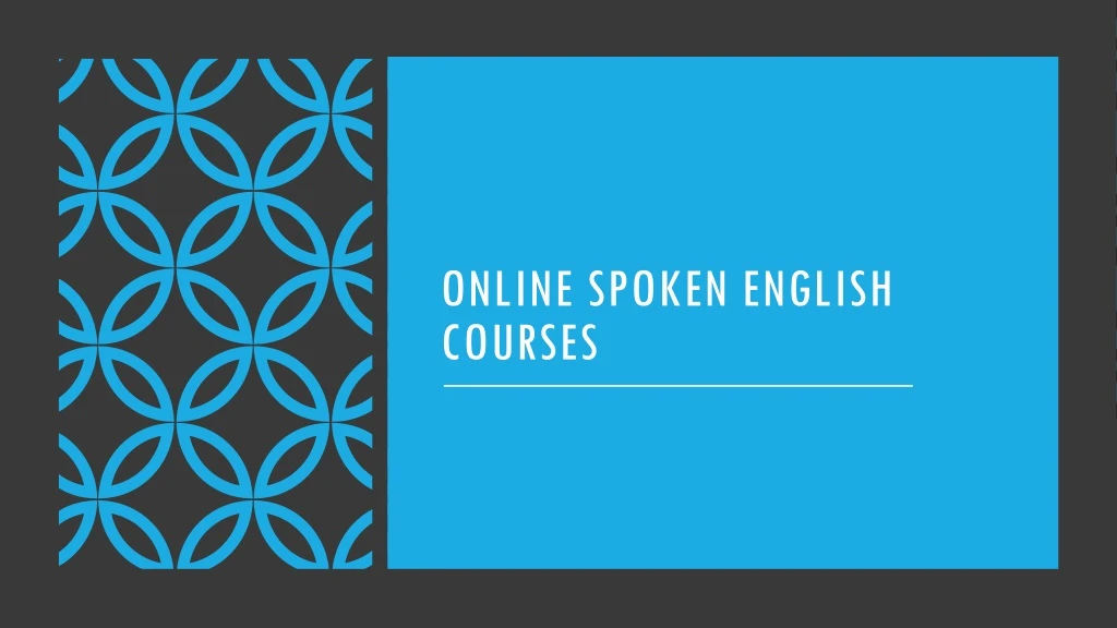 online spoken english courses